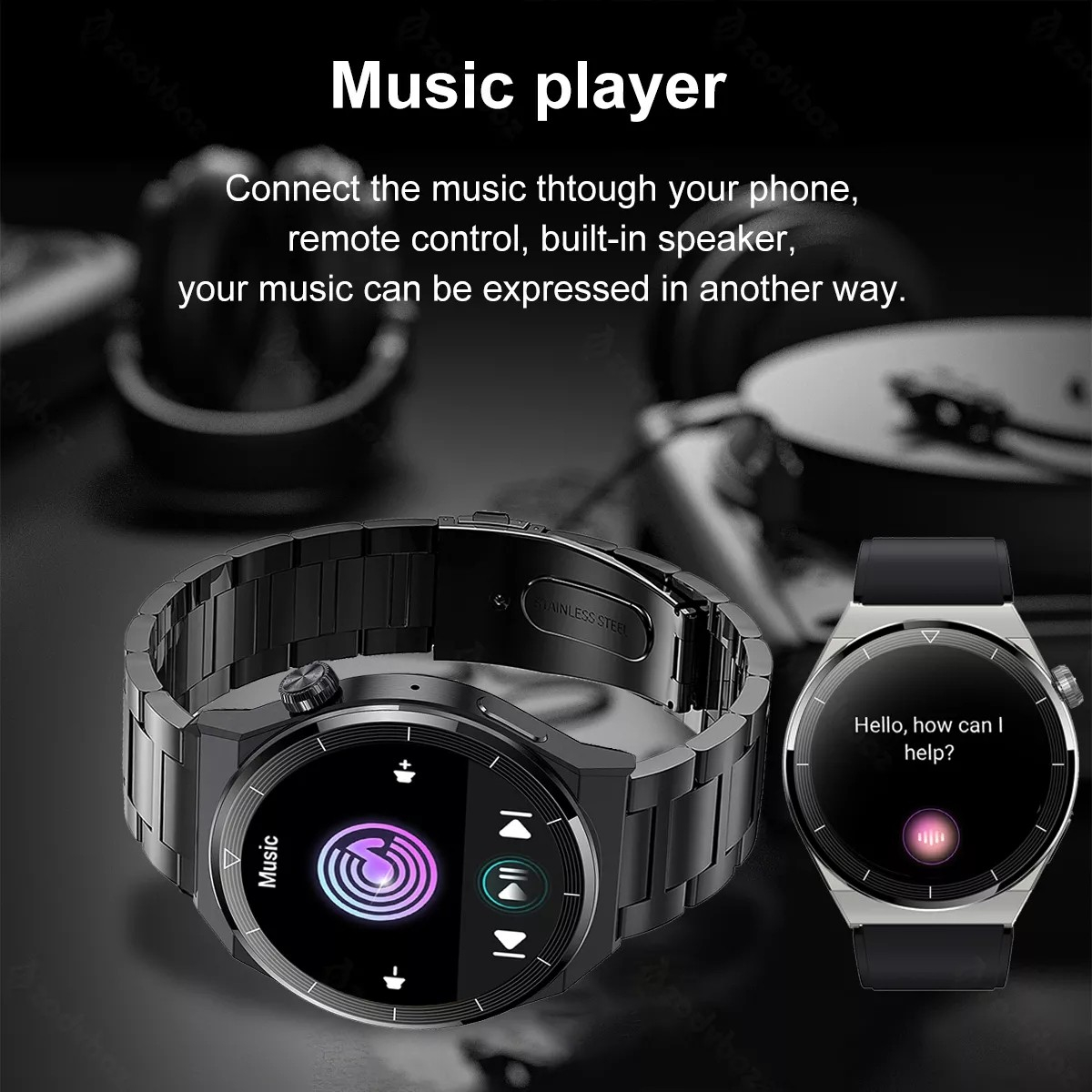 GT3 Pro New Bluetooth Call Smart Watch Custom Dial NFC Sport Fitness Tracker Men Watch IP68 Waterproof Smartwatch+BOX