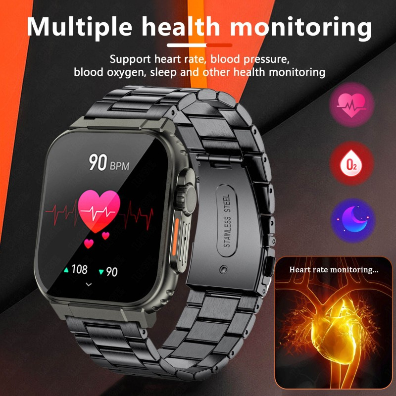 Smart Watch for Men with Bluetooth Calling | Outdoor Sports & Heart Rate Monitor