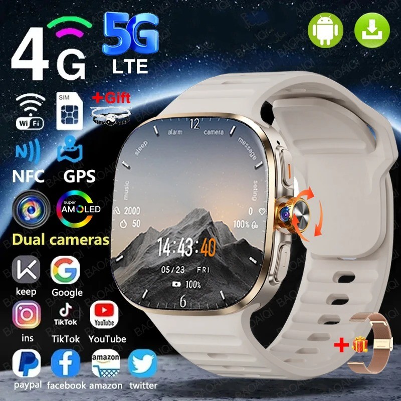 Original M99 Amoled Smartwatch with Rotary Camera & GPS